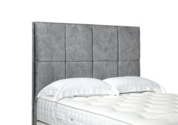 Artisan Collection Titan High Floor Standing Headboard - King Size - Daytona Silver
