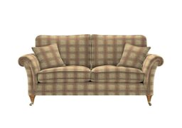 Parker Knoll - Burghley Large 2 Seater Fabric Sofa - Baslow Check Gold
