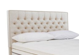 Sleepeezee - Bourbon Floor Standing Headboard - Double - Tweed Cream