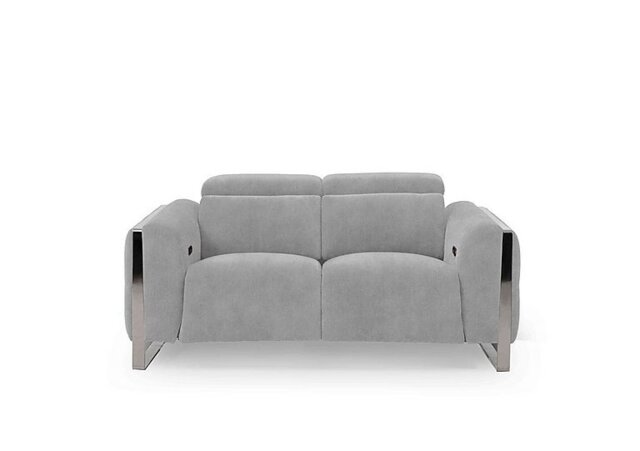 Gisella Fabric 2 Seater Power Recliner Sofa with Power Headrests - Dexter Smoke
