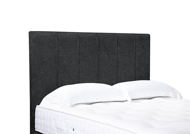 Artisan Collection Rhodes High Floor Standing Headboard - Single - Tweed Charcoal