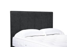 Artisan Collection Rhodes High Floor Standing Headboard - Single - Tweed Charcoal