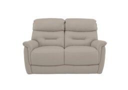 World of Leather - Chicago 2 Seater BV Leather Sofa - Silver Grey