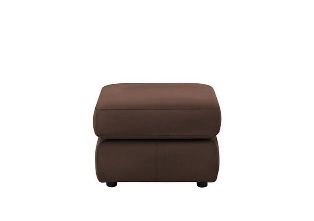 G Plan - Avon Leather Footstool - Capri Oak