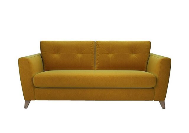 The Lounge Co. - Hermione 3 Seater Fabric Sofa - Golden Spice