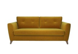 The Lounge Co. - Hermione 3 Seater Fabric Sofa - Golden Spice