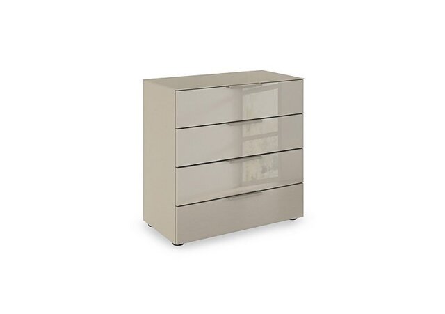 Rauch - Haven 80cm 4 Drawer Chest with Glass Top and Front
