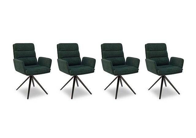 Akante - Felipe Set of 4 Swivel Dining Arm Chairs