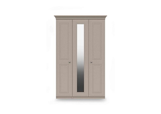 London Bedrooms - Marylebone 3 Door Wardrobe with Mirror Door