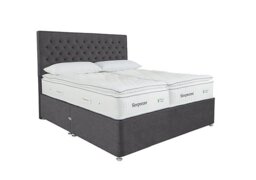 Sleepeezee - Natural Touch 3000 Pillowtop Zip and Link Divan Set with Continental Drawers - Weave Pewter - Bedroom Furniture - In Time for Christmas