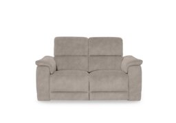 Genius Fabric 2 Seater Power Recliner Sofa with Power Headrests - Dexter Ivory