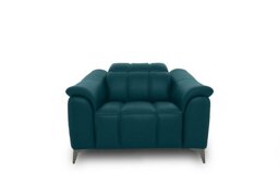 Angelo Leather Chair - Midnight Jade