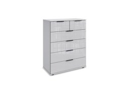 Wiemann - Antoni 6 Drawer Decor Chest with Glass Drawers - White