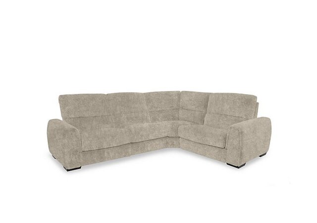 Flex Fabric Small Right Hand Facing Corner Sofa - Cream