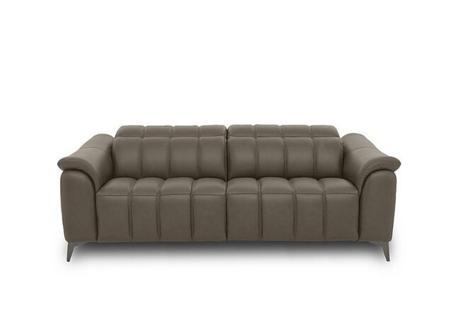 Angelo Leather 3 Seater Sofa - Natural Olive