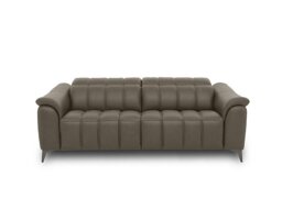Angelo Leather 3 Seater Sofa - Natural Olive