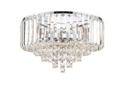 Laura Ashley - Vienna 3 Bulb Flush Ceiling Light