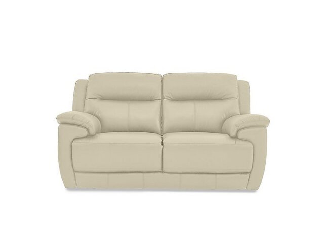World of Leather - Touch 2 Seater BV Leather Sofa - BV Bisque