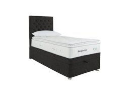Sleepeezee - Natural Touch 3000 Pillowtop End Ottoman Divan Set - Single - Tweed Charcoal