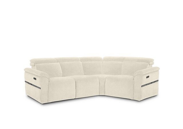 Dolomite Small Fabric Right Hand Facing Corner Sofa with Power Recliner