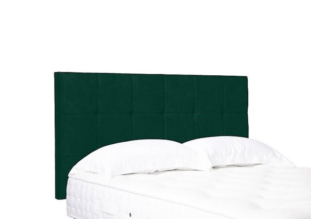 Artisan Collection Kaito Standard Strutted Headboard - King Size - Plush Emerald