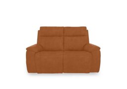 Aero Fabric 2 Seater Power Recliner Sofa with Power Headrests and Heated Seats - Dexter Pumpkin