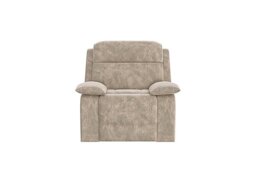 Moreno Fabric Armchair with Manual Recliner - Cream