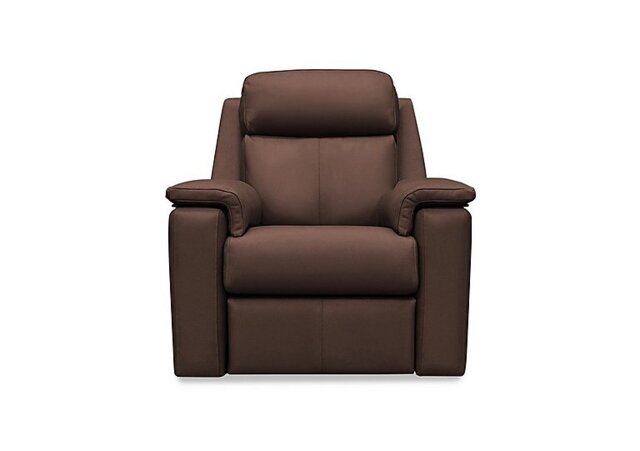 G Plan - Thornbury Leather Chair with Power Recliner - Capri Oak
