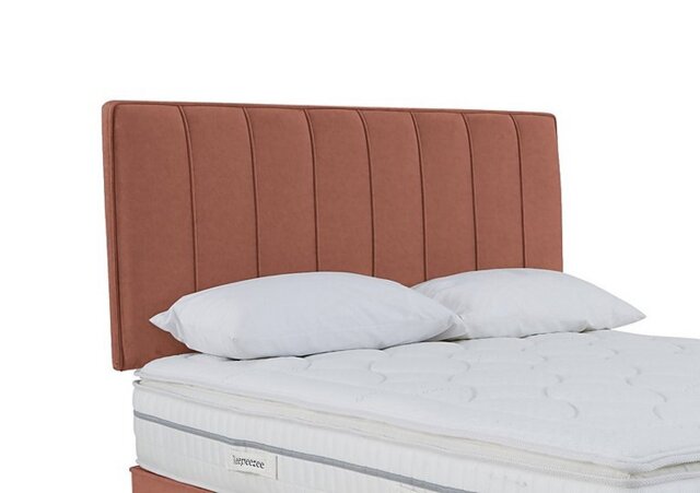 Sleepeezee - Daniel Strutted Headboard - King Size - Burnt Orange