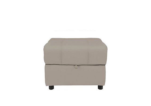 World of Leather - Moreno NC Leather Storage Footstool - Feather