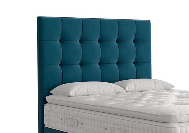 Vispring - Langdon Floor Standing Headboard - King Size - Plush Teal