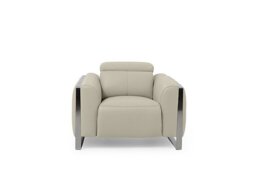Gisella Leather Chair - Bone China