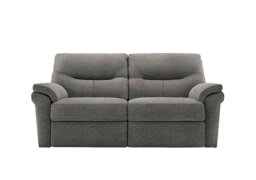 Seattle 2.5 Seater Fabric Power Recliner Sofa with Power Lumbar and Heated Seats - Mirage Slate