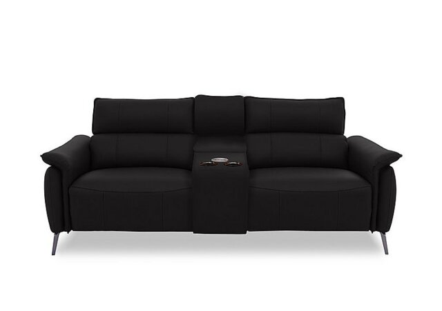Jude Leather 3 Seater Power Recliner Sofa with Smart Console, Power Headrests and Power Lumbar