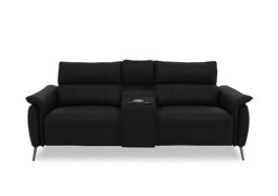 Jude Leather 3 Seater Power Recliner Sofa with Smart Console, Power Headrests and Power Lumbar