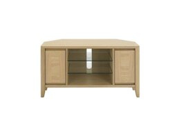 Duplex Corner Entertainment Unit - Oak
