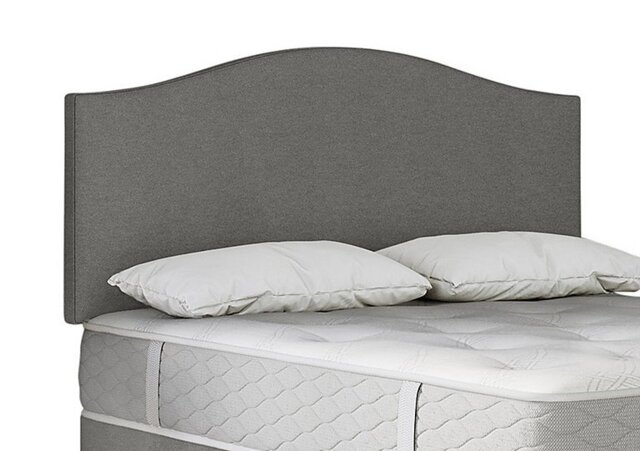 Sealy - Clyde Strutted Headboard - King Size - Wool Silver Fox