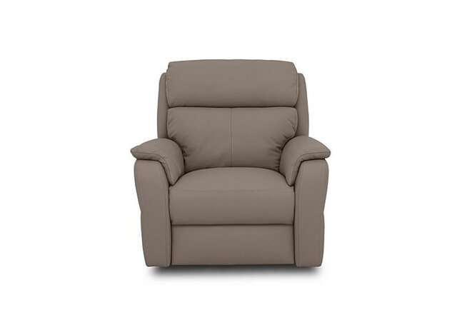 Nicoletti - Vito Leather Power Recliner Chair with Power Headrest and Power Lumbar - Botero Taupe