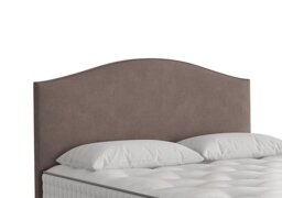 Vispring - Iris Floor Standing Headboard - King Size - Faux Suede Mocha