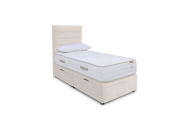 Sleep Story 2000 Manual Side Ottoman Divan Set - Single