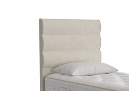 Vispring - Triton Floor Standing Headboard - Single - Faux Suede Champagne