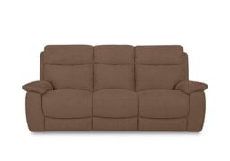 Echo 3 Seater Fabric Power Recliner Sofa - Hazelnut
