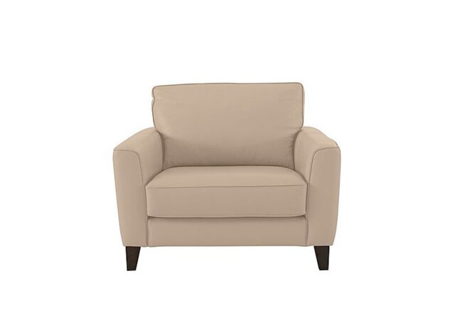 Ideal Home - Brondby NC Leather Cuddle Chair - BV Pebble