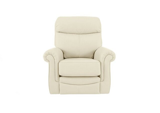 G Plan - Avon Leather Power Recliner Armchair - Cambridge Chalk