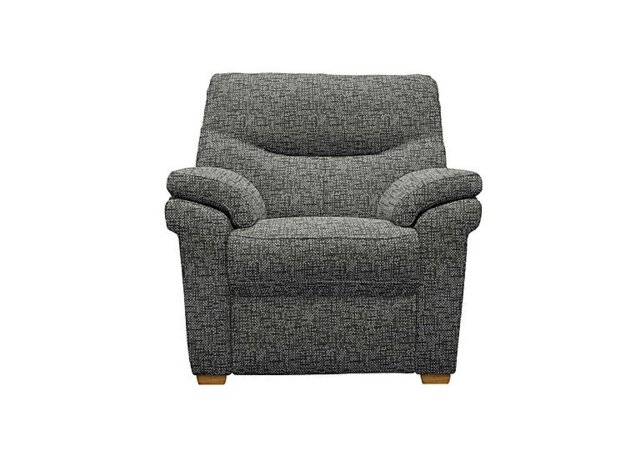 G Plan - Seattle Fabric Armchair with Wooden Feet - Remco Slate