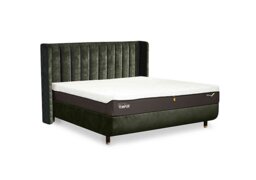 TEMPUR - Arc Disc Bed Frame with Lodret Headboard - King Size - Dark Green