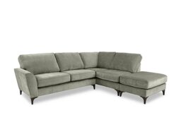 Primrose Classic Back Right Hand Facing Corner Sofa with Footstool - Sage