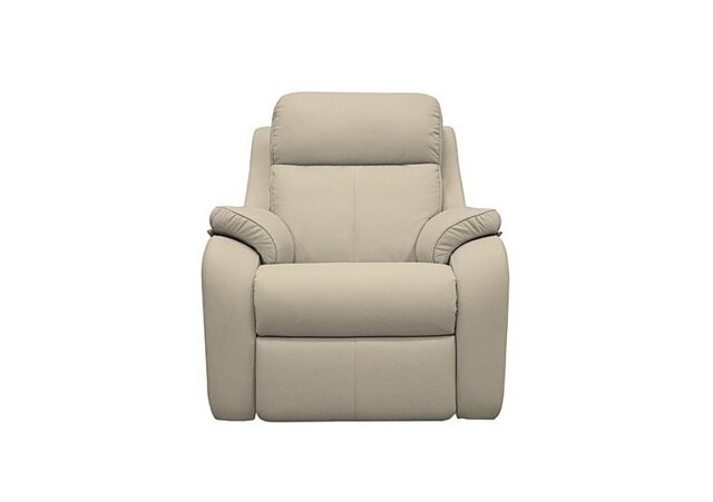 G Plan - Kingsbury Leather Power Recliner Armchair - Oxford Mushroom