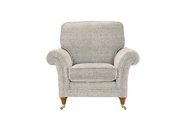 Parker Knoll - Burghley Fabric Armchair - Caledonian Pebble