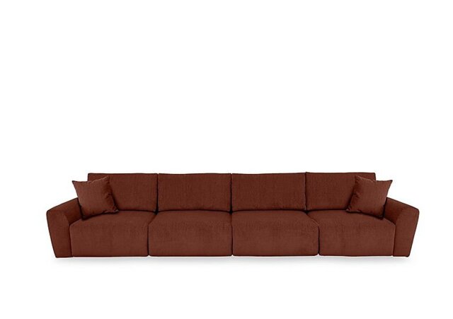 Ideal Home - Gemini Fabric 4 Seater Power Glider Sofa